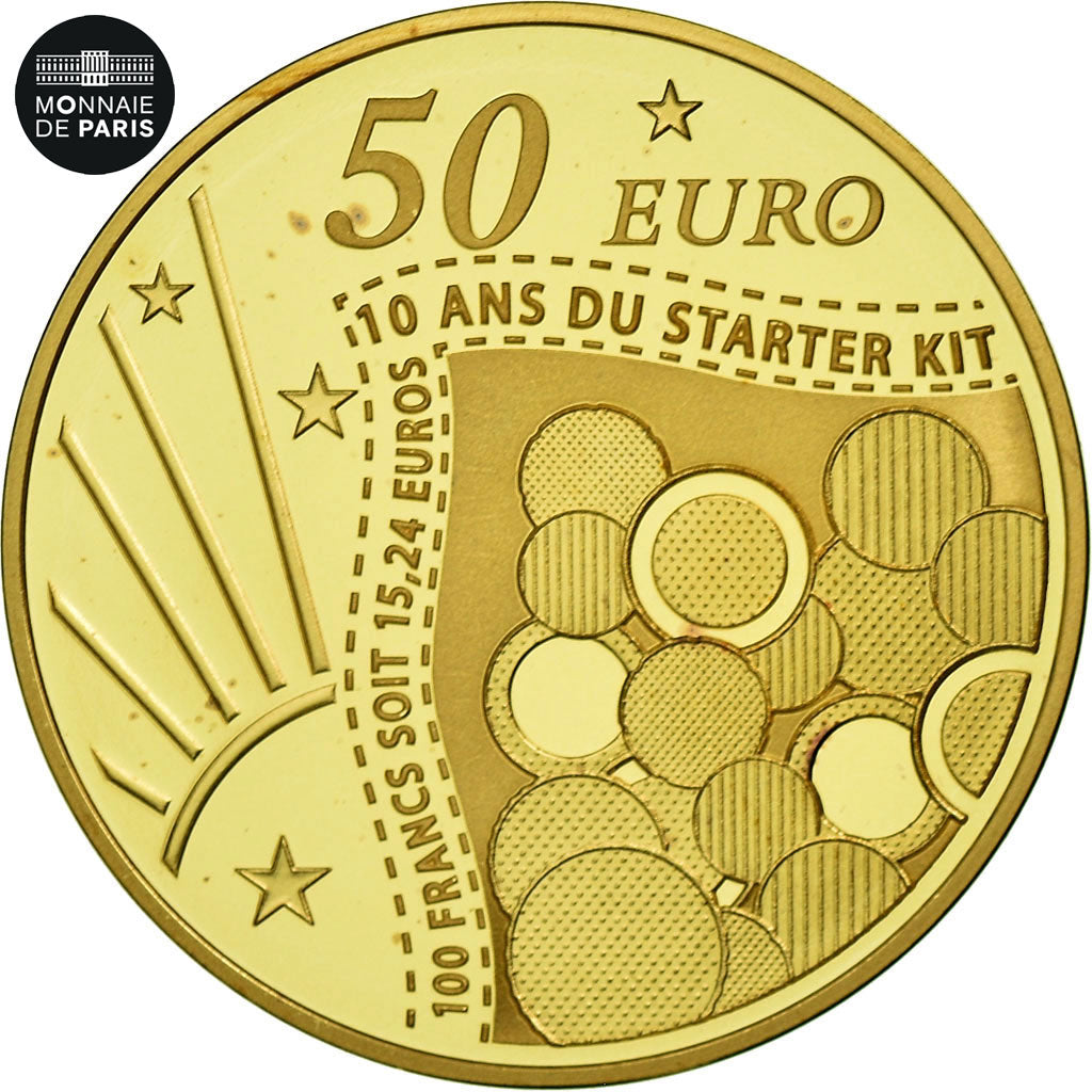 France, Monnaie de Paris, 50 Euro, Semeuse, 2011, Gold