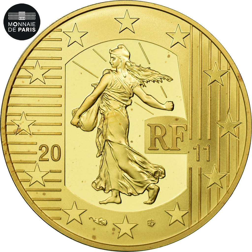 France, Monnaie de Paris, 50 Euro, Semeuse, 2011, Gold