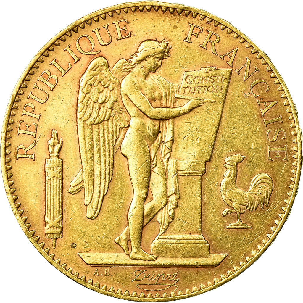 Monnaie, France, Génie, 100 Francs, 1907, Paris, TTB, Or, Gadoury:1137a, KM:858