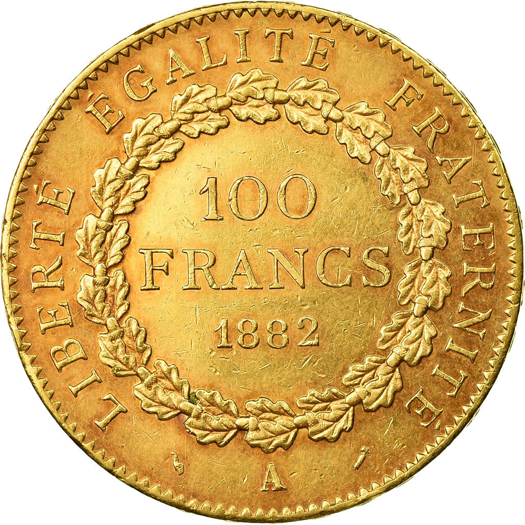 Munten, Frankrijk, Génie, 100 Francs, 1882, Paris, ZF+, Goud, KM:832