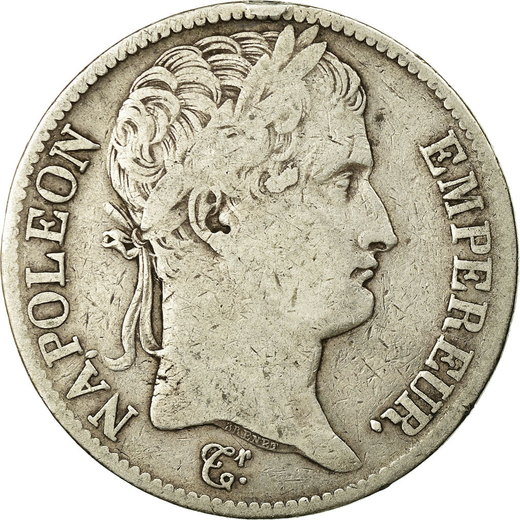 Moneda, Francia, Napoléon I, 5 Francs, 1810, Paris, BC+, Plata, KM:694.1