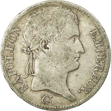Moneta, Francia, Napoléon I, 5 Francs, 1814, Toulouse, MB, Argento, KM:694.10