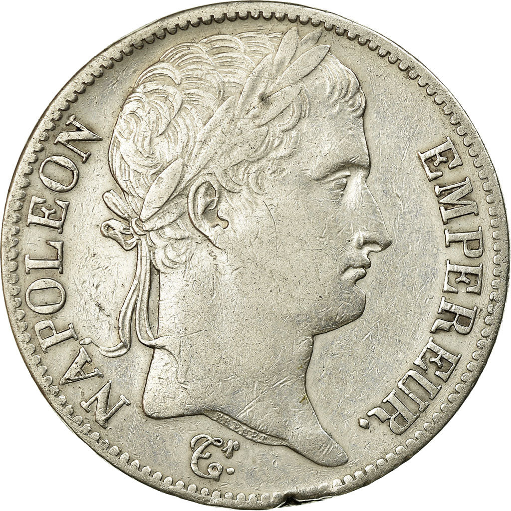 Coin, France, Napoléon I, 5 Francs, 1814, Paris, EF(40-45), Silver, KM:694.1