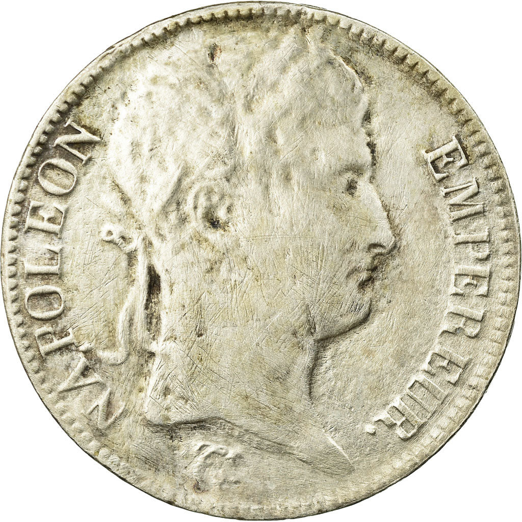 Moneta, Francja, Napoléon I, 5 Francs, 1811, Perpignan, F(12-15), Srebro