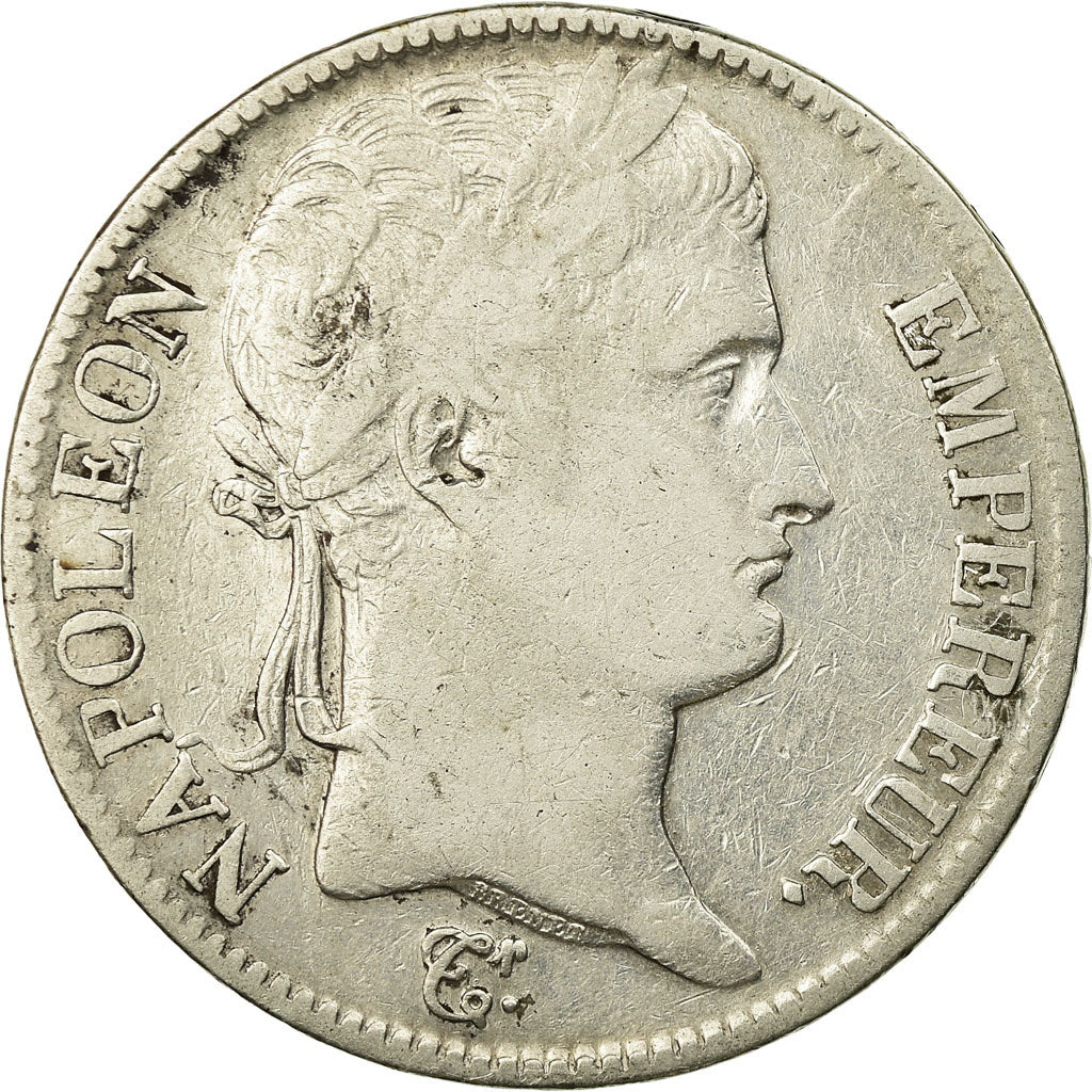 Coin, France, Napoléon I, 5 Francs, 1813, Perpignan, VF(30-35), Silver