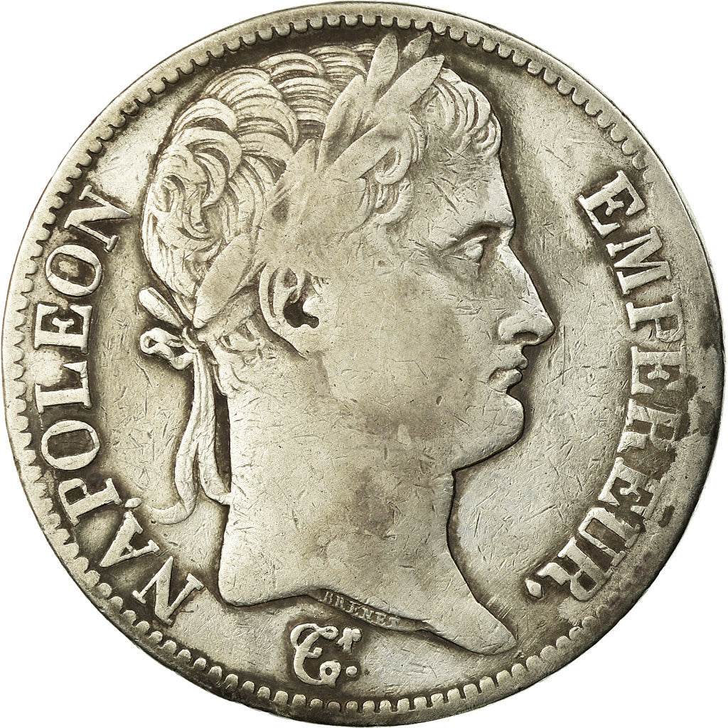 Moneda, Francia, Napoléon I, 5 Francs, 1811, Paris, BC+, Plata, KM:694.1