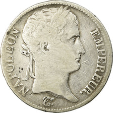 Moneda, Francia, Napoléon I, 5 Francs, 1812, Rouen, BC+, Plata, KM:694.2
