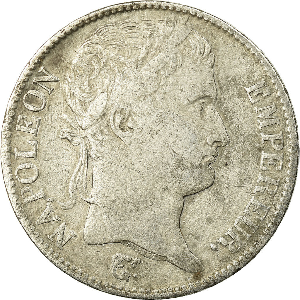 Moeda, França, Napoléon I, 5 Francs, 1809, Bayonne, VF(20-25), Prata