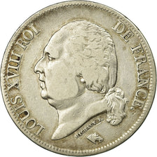Coin, France, Louis XVIII, 5 Francs, 1824, Paris, VF(30-35)