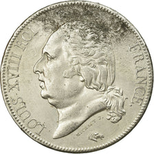 Coin, France, Louis XVIII, 5 Francs, 1816, Rouen, EF(40-45)