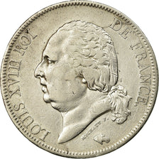 Coin, France, Louis XVIII, 5 Francs, 1821, Lille, EF(40-45)