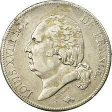 Coin, France, Louis XVIII, 5 Francs, 1817, Rouen, VF(30-35)