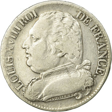 Coin, France, Louis XVIII, 5 Francs, 1814, Limoges, VF(30-35)