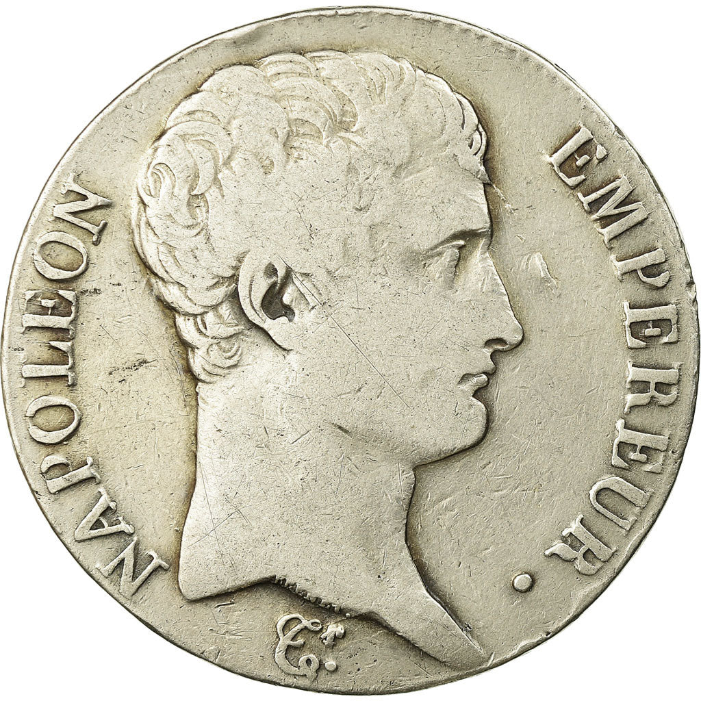 Moneda, Francia, Napoléon I, 5 Francs, AN 13, Toulouse, BC+, Plata, KM:662.10