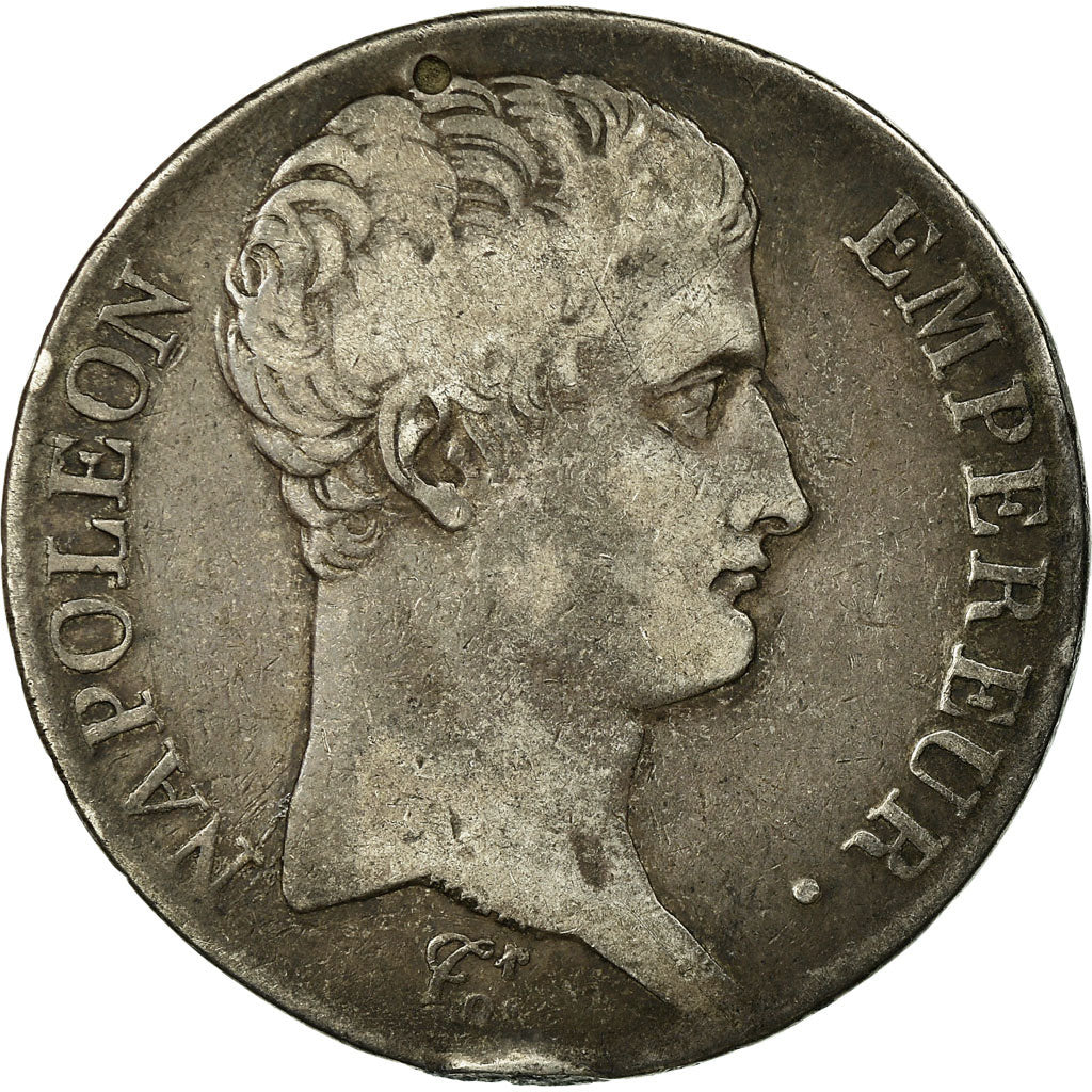 Moeda, França, Napoléon I, 5 Francs, AN 13, Paris, VF(20-25), Prata, KM:662.1