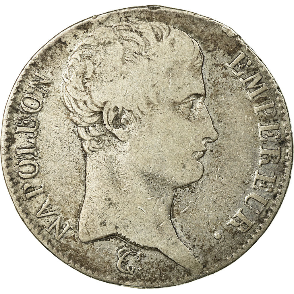 Moneta, Francia, Napoléon I, 5 Francs, AN 13, Toulouse, MB, Argento, KM:662.10