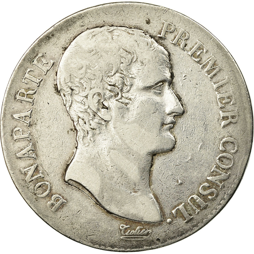 Moeda, França, Napoléon I, 5 Francs, An 12, Paris, VF(30-35), Prata, KM:659.1