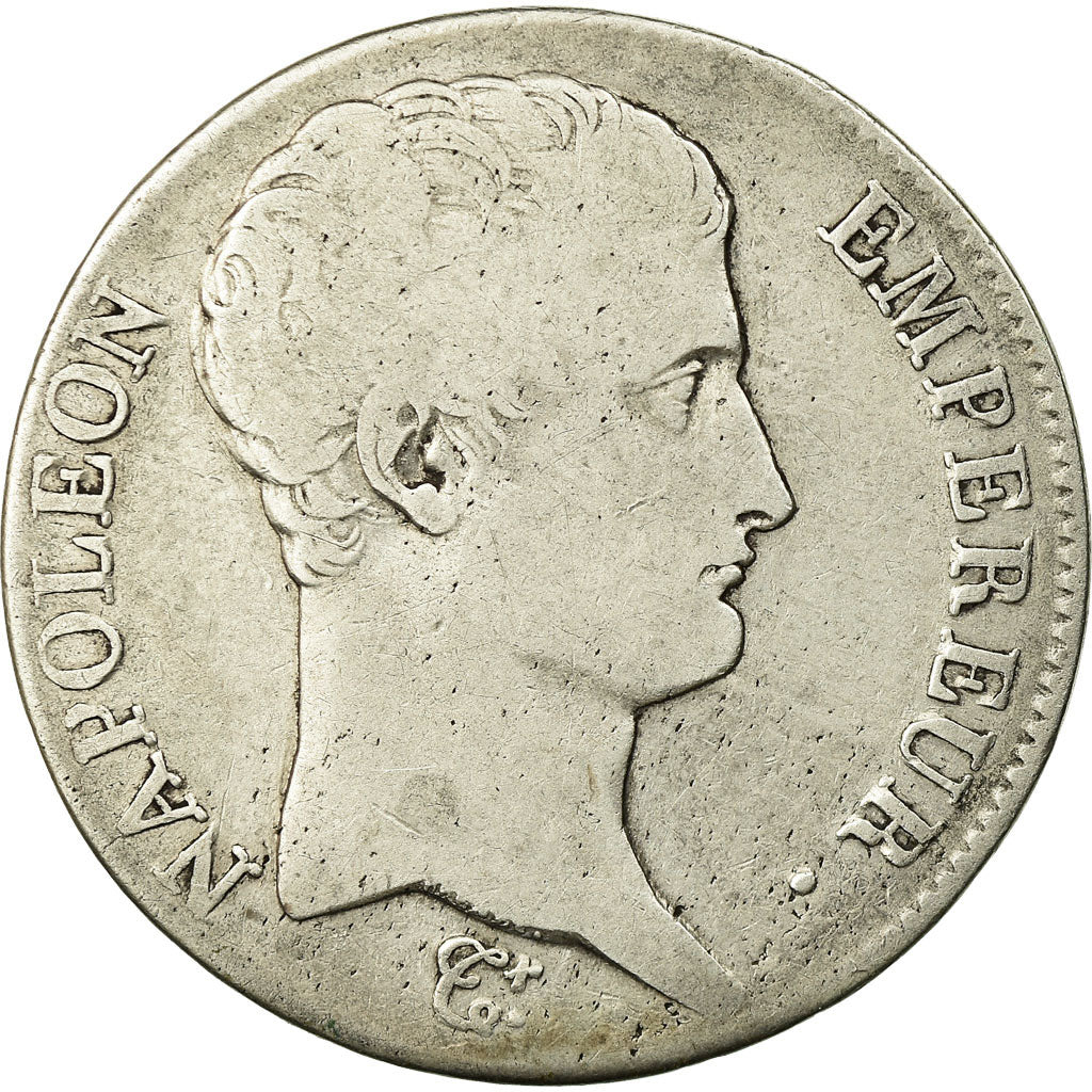 Coin, France, Napoléon I, 5 Francs, 1806, Strasbourg, VF(20-25), Silver