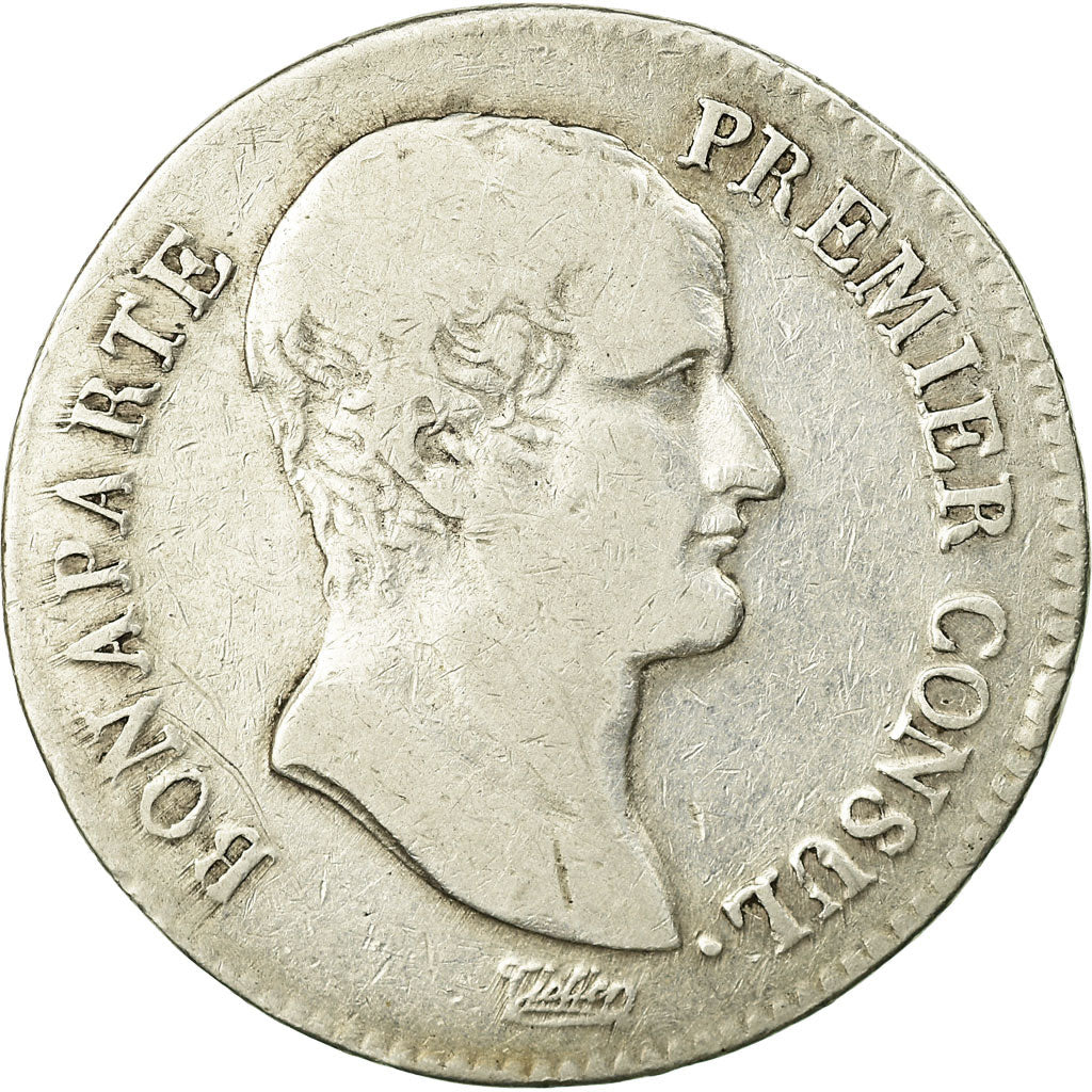 Moneta, Francia, Napoléon I, 5 Francs, An 12, Perpignan, MB, Argento, KM:659.12