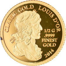 Coin, Samoa, 5 Dollars, 2014, Louis d'Or, MS(65-70), Gold
