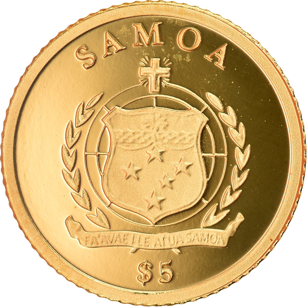 Coin, Samoa, 5 Dollars, 2014, Louis d'Or, MS(65-70), Gold