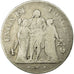 Moneta, Francja, Union et Force, 5 Francs, AN 6, Paris, VF(20-25), Srebro