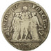 Coin, France, Union et Force, 5 Francs, AN 7, Bordeaux, VF(20-25), Silver