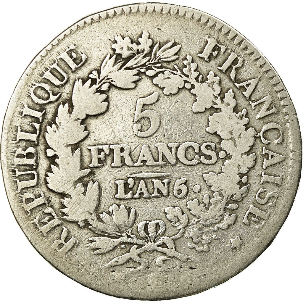 Münze, Frankreich, Union et Force, 5 Francs, AN 5, Bayonne, S, Silber