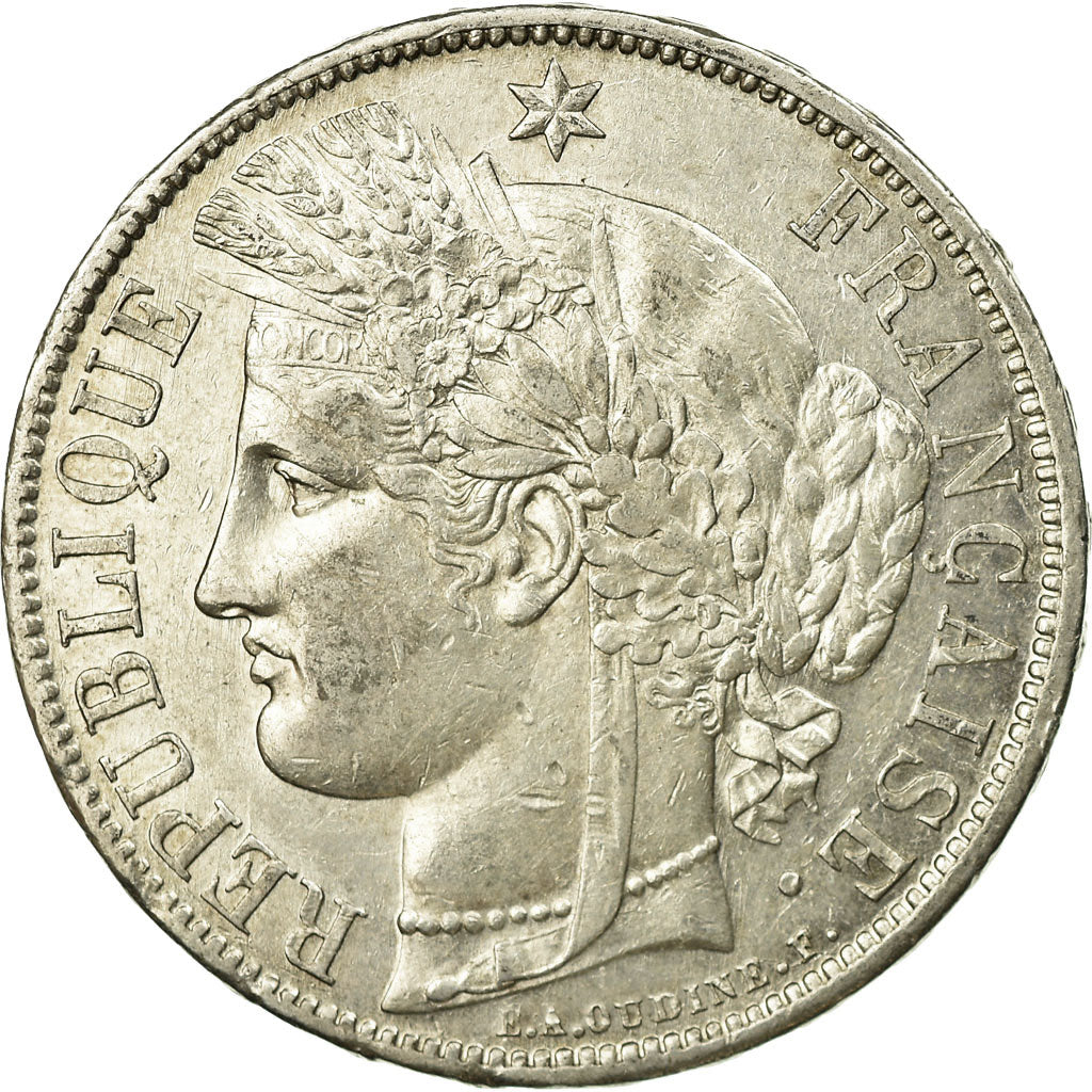 Monnaie, France, Cérès, 5 Francs, 1870, Paris, TTB, Argent, Gadoury:742