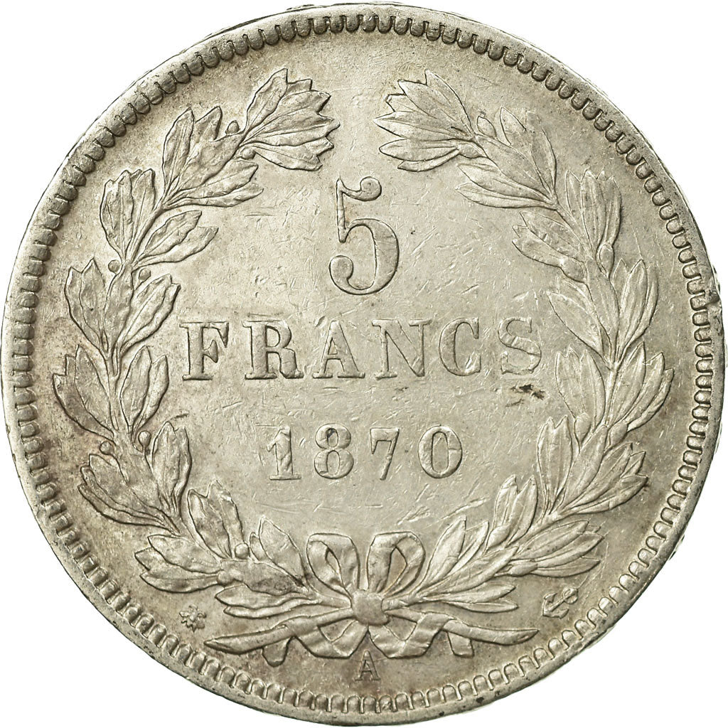 Monnaie, France, Cérès, 5 Francs, 1870, Paris, TTB, Argent, Gadoury:742