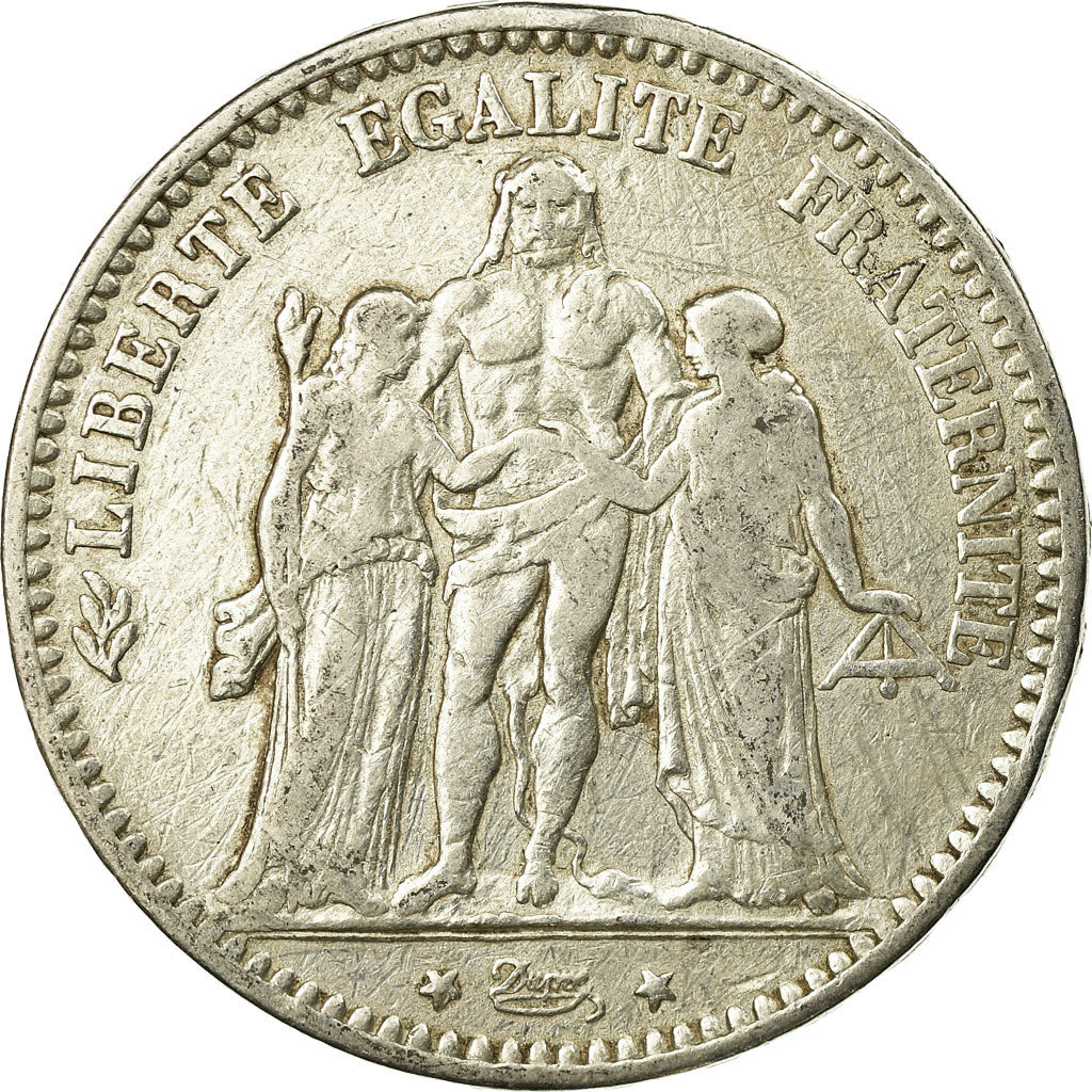 Monnaie, France, Hercule, 5 Francs, 1874, Bordeaux, TB+, Argent, Gadoury:745a