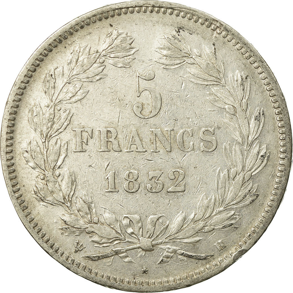 Münze, Frankreich, Louis-Philippe, 5 Francs, 1832, La Rochelle, SS, Silber