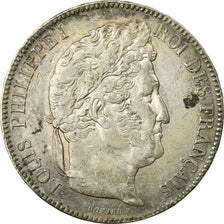 Coin, France, Louis-Philippe, 5 Francs, 1843, Paris, EF(40-45), Silver