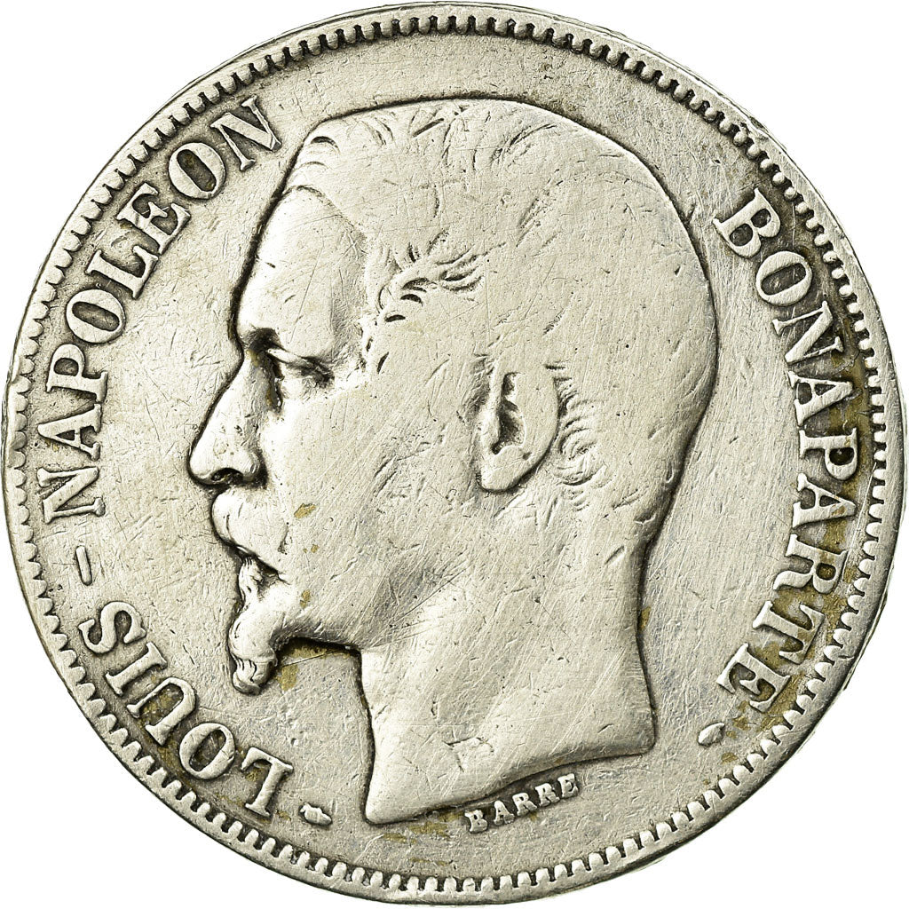 Coin, France, Napoléon III, 5 Francs, 1852, Paris, VF(20-25), Silver, KM:773.1