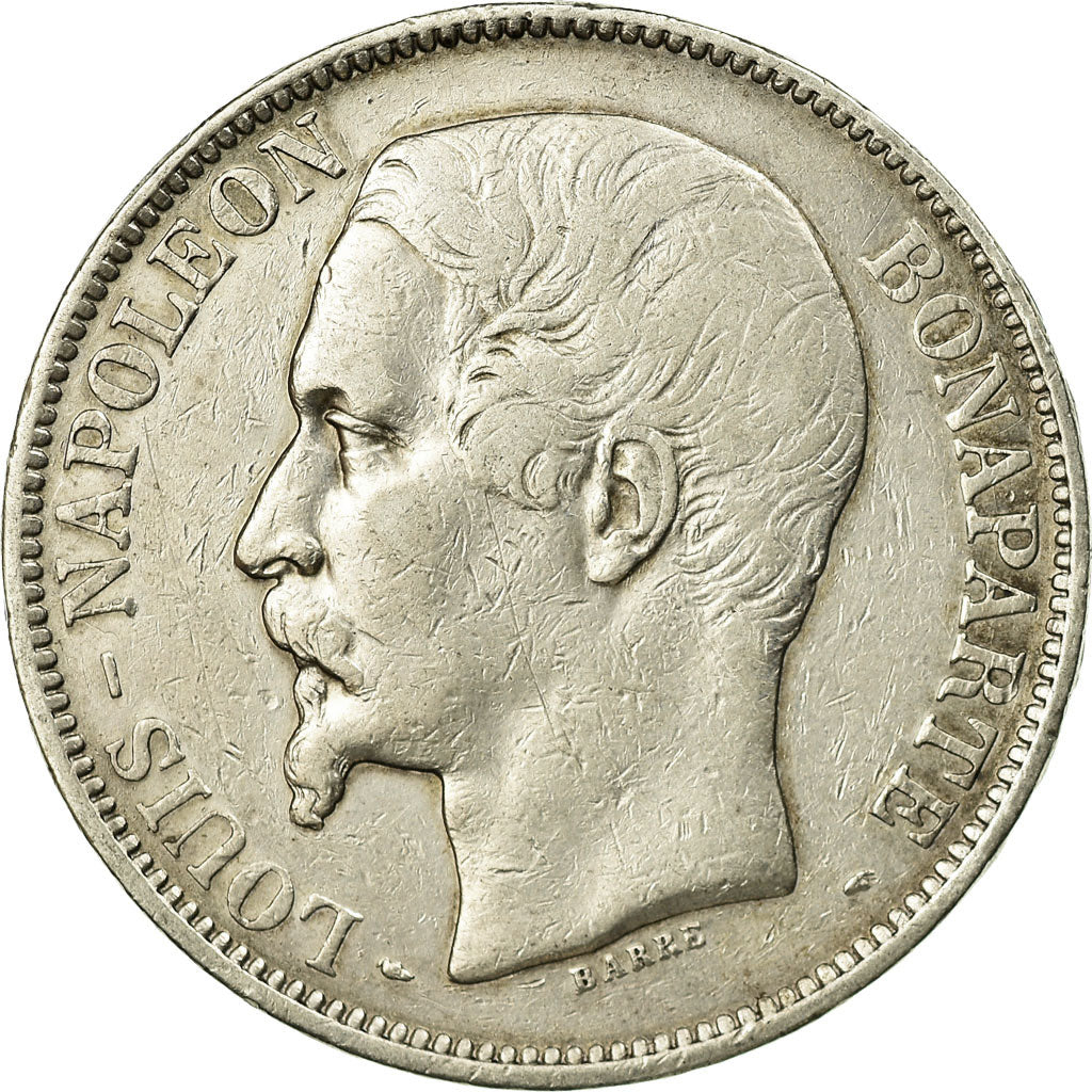 Coin, France, Napoléon III, 5 Francs, 1852, Paris, EF(40-45), Silver, KM:773.1
