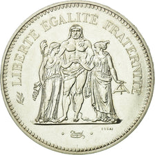 Coin, France, Hercule, 50 Francs, 1974, ESSAI, MS(64), Silver, KM:E117