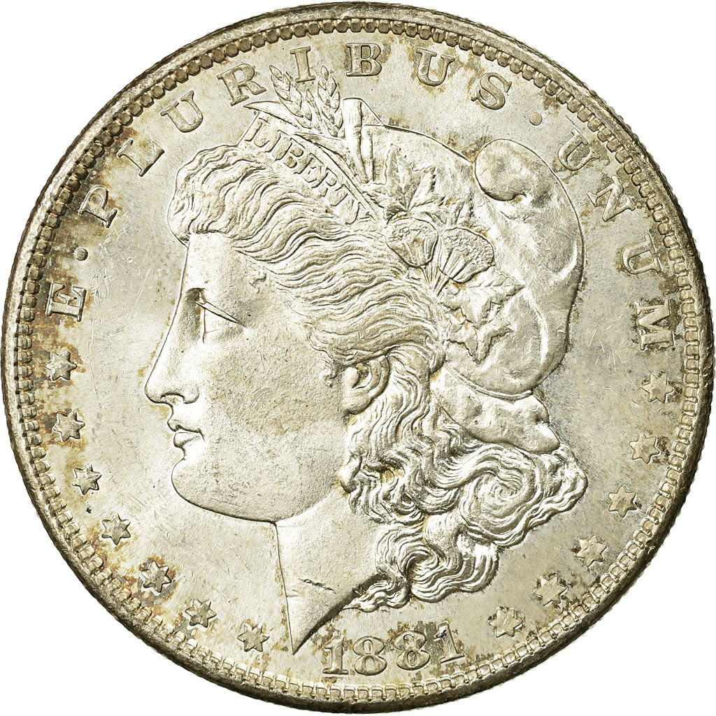 Coin, United States, Morgan Dollar, Dollar, 1881, U.S. Mint, San Francisco