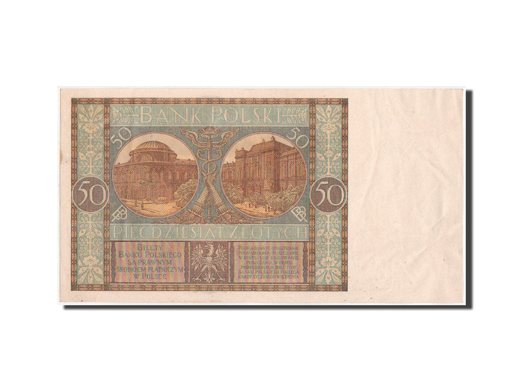 Poland, 50 Zlotych, 1.9.1929, KM:71
