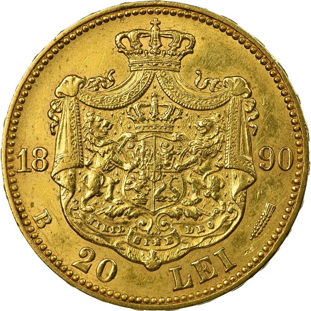 Monnaie, Roumanie, Carol I, 20 Lei, 1890, Bucarest, TTB+, Or, KM:20