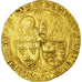 Monnaie, France, Henri VI de Lancastre, Salut d'or, Rouen, TTB, Or