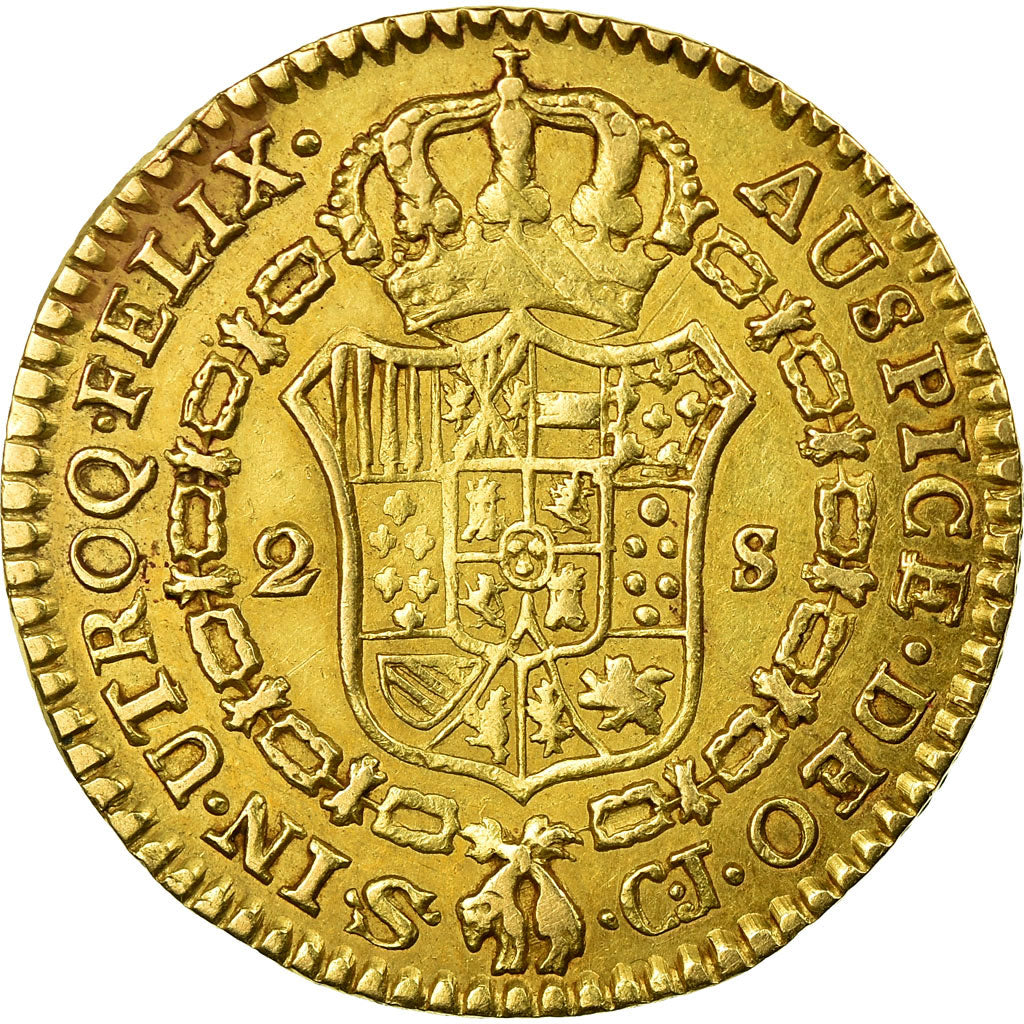 Coin, Spain, Ferdinand VII, 2 Escudos, 1821, Seville, VF(30-35), Gold, KM:483.2