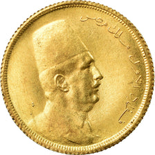 Coin, Egypt, Fuad I, 20 Piastres, 1923, British Royal Mint, AU(55-58), Gold