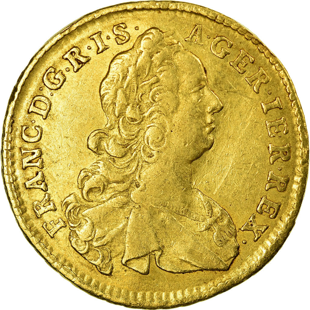 Moneda, Austria, Franz I, Ducat, 1753, MBC, Oro, KM:1725.2
