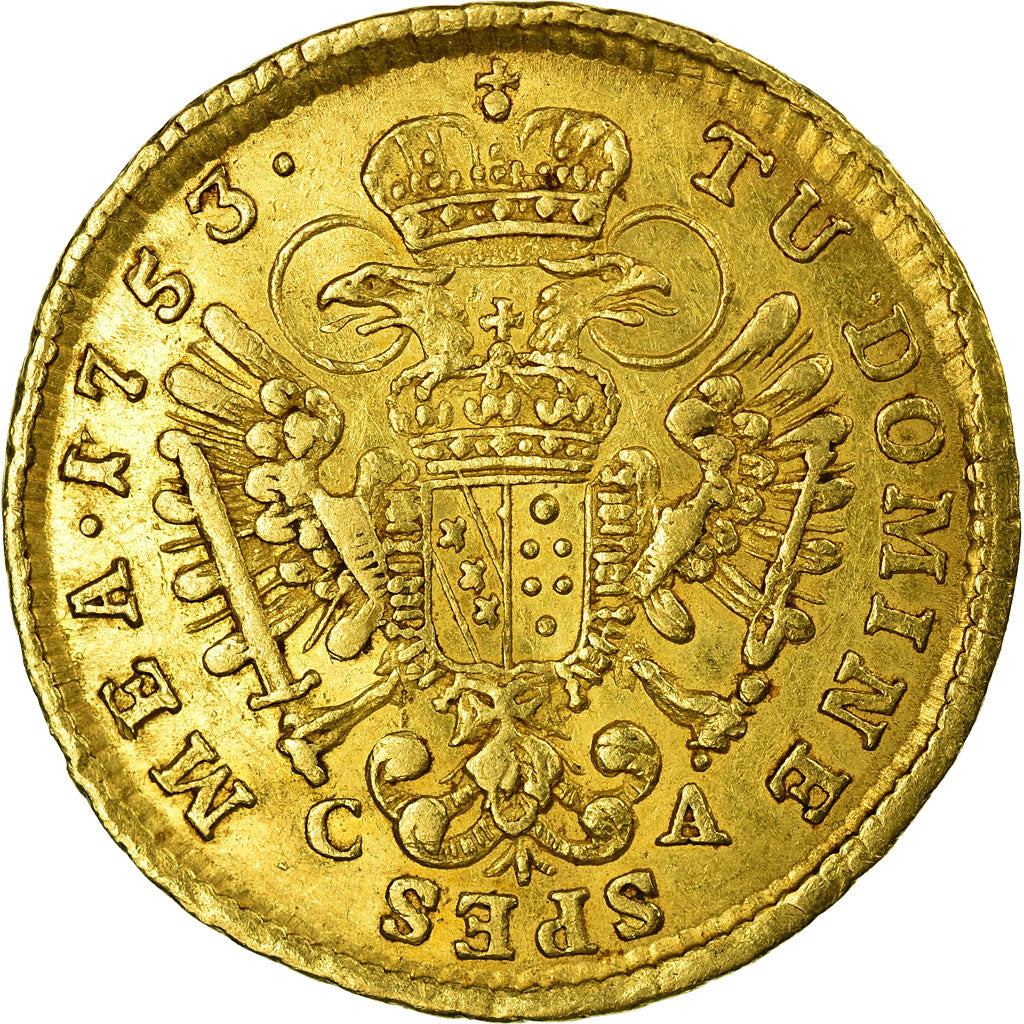 Moneda, Austria, Franz I, Ducat, 1753, MBC, Oro, KM:1725.2
