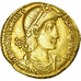Coin, Constantius II, Solidus, Thessalonica, EF(40-45), Gold, RIC:150