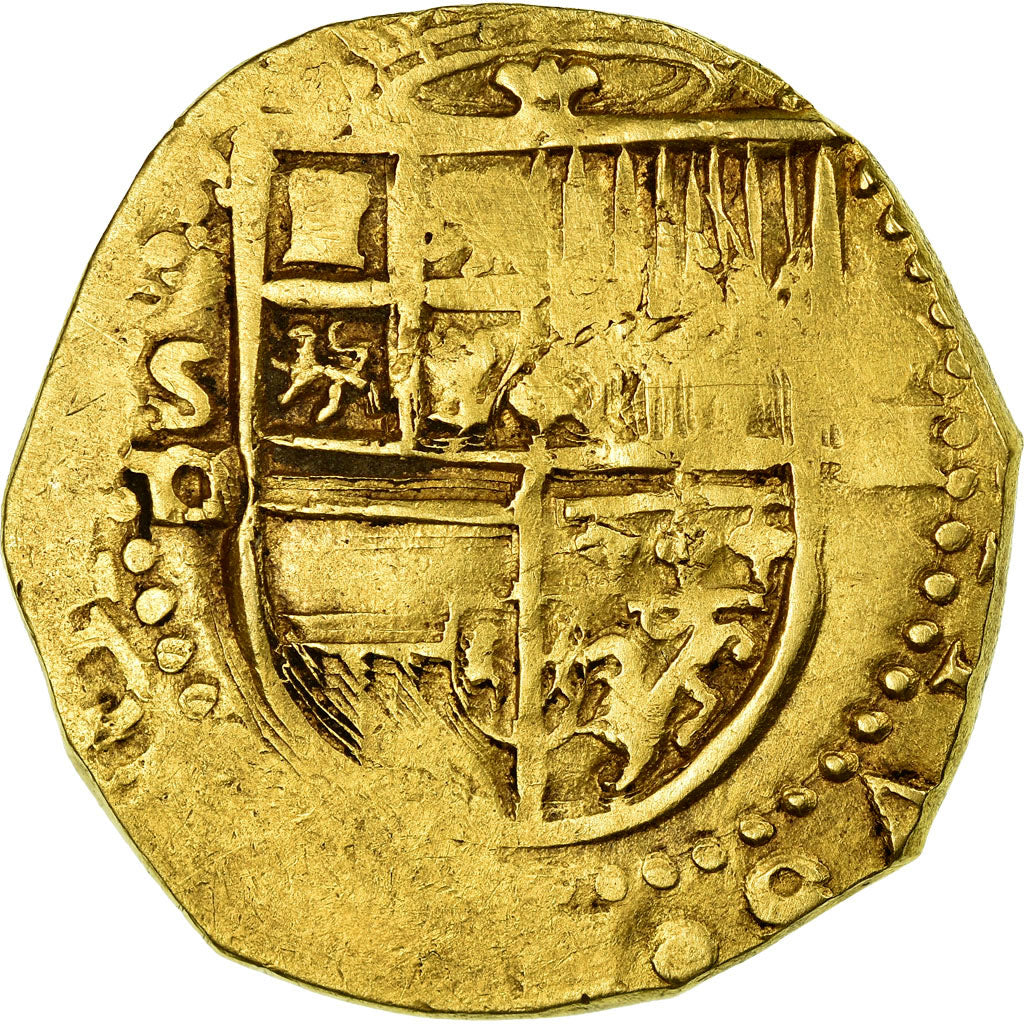 Coin, Spain, Philip II, 4 Escudos, Seville, VF(30-35), Gold