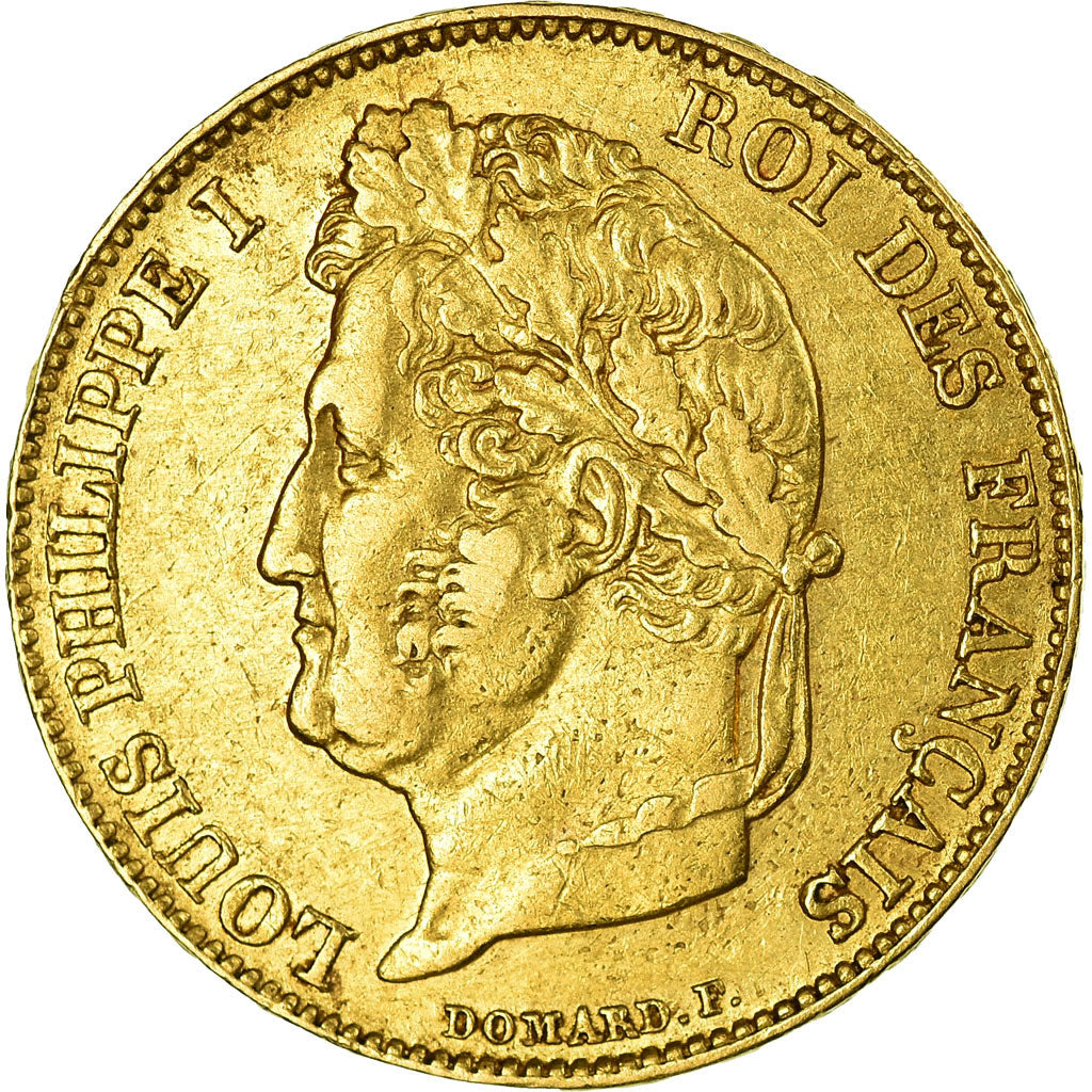 Coin, France, Louis-Philippe, 20 Francs, 1843, Lille, AU(50-53), Gold, KM:750.5