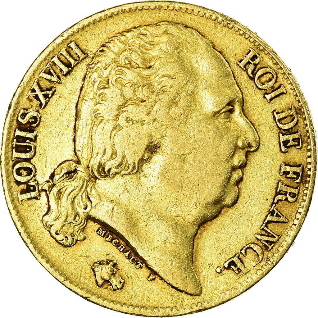 Monnaie, France, Louis XVIII, 20 Francs, 1823, Lille, TTB, Or