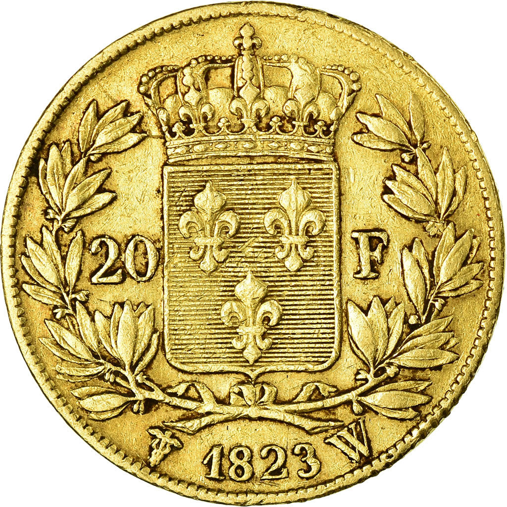 Monnaie, France, Louis XVIII, 20 Francs, 1823, Lille, TTB, Or