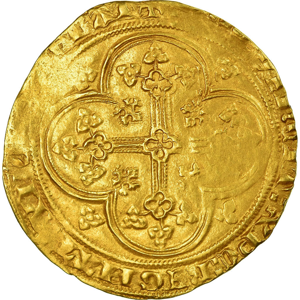 Coin, France, Philippe VI, Ecu d'or à la chaise, Ecu d'or, VF(20-25), Gold